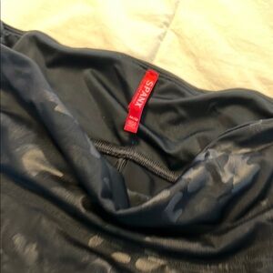 SPANX Black Camouflage Leggings